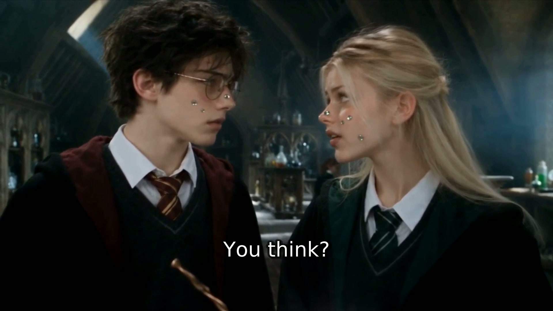 After the potion goes wrong — "You think?"